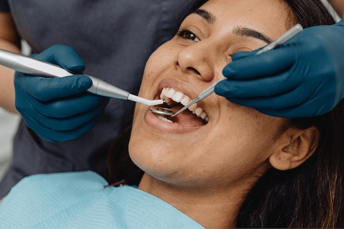 Professional cleaning and scaling procedure